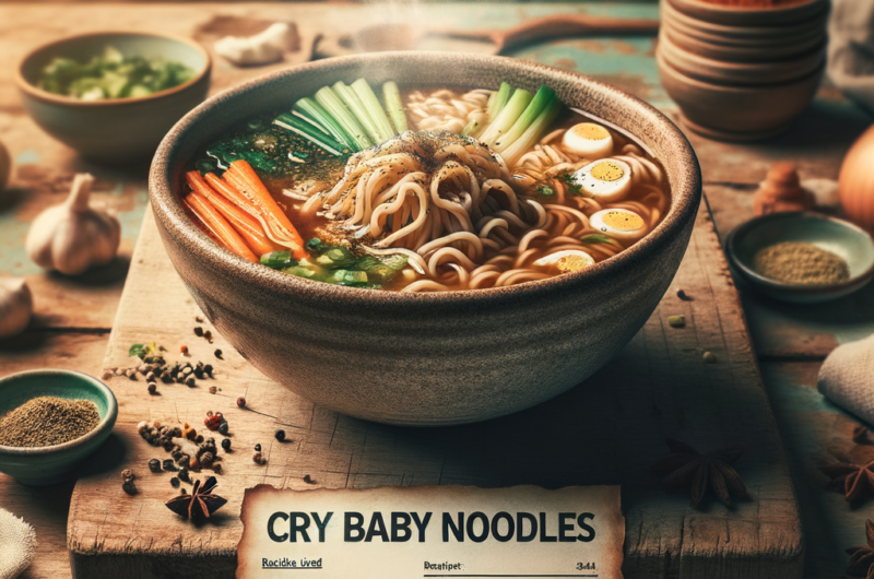 cry baby noodles recipe
